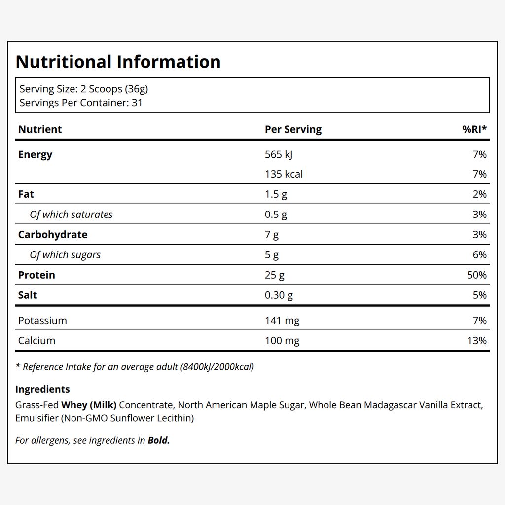 Whey Protein Powder - Vanilla - Image 2