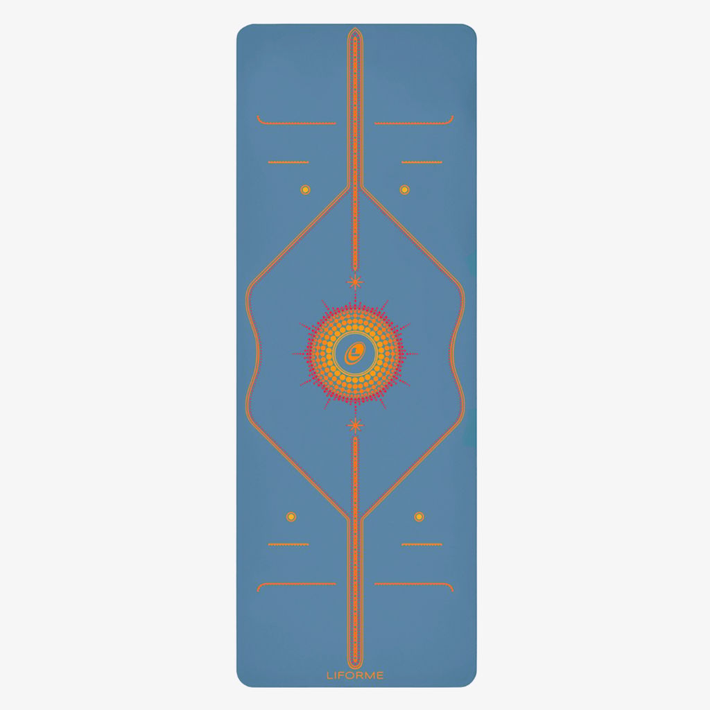 Liforme Radiant Sun Yoga Mat - Blue - Image 1