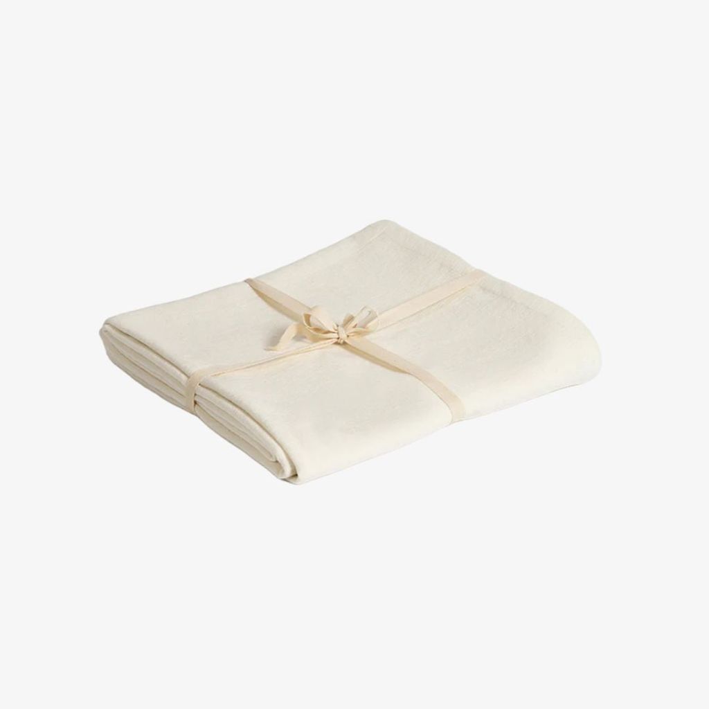 Organic Cotton Yoga Blanket - Natural White - Image 1