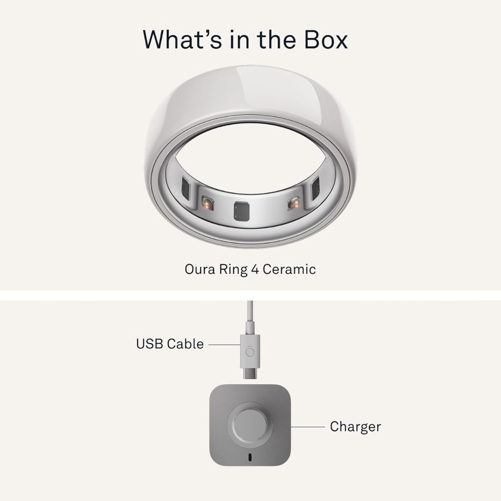 Oura Ring 4 Ceramic - Cloud - Image 4