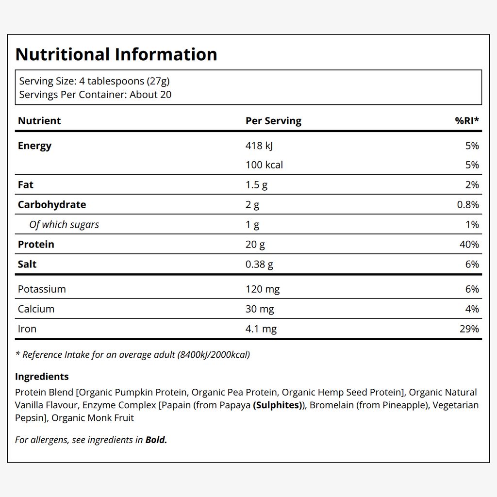 Plant Protein - Vanilla - Image 2