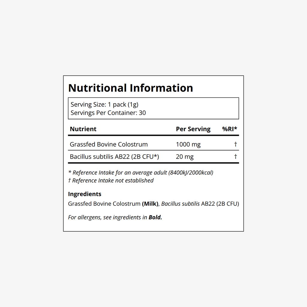 Grass Fed Beef Colostrum Stick Packs - Image 2