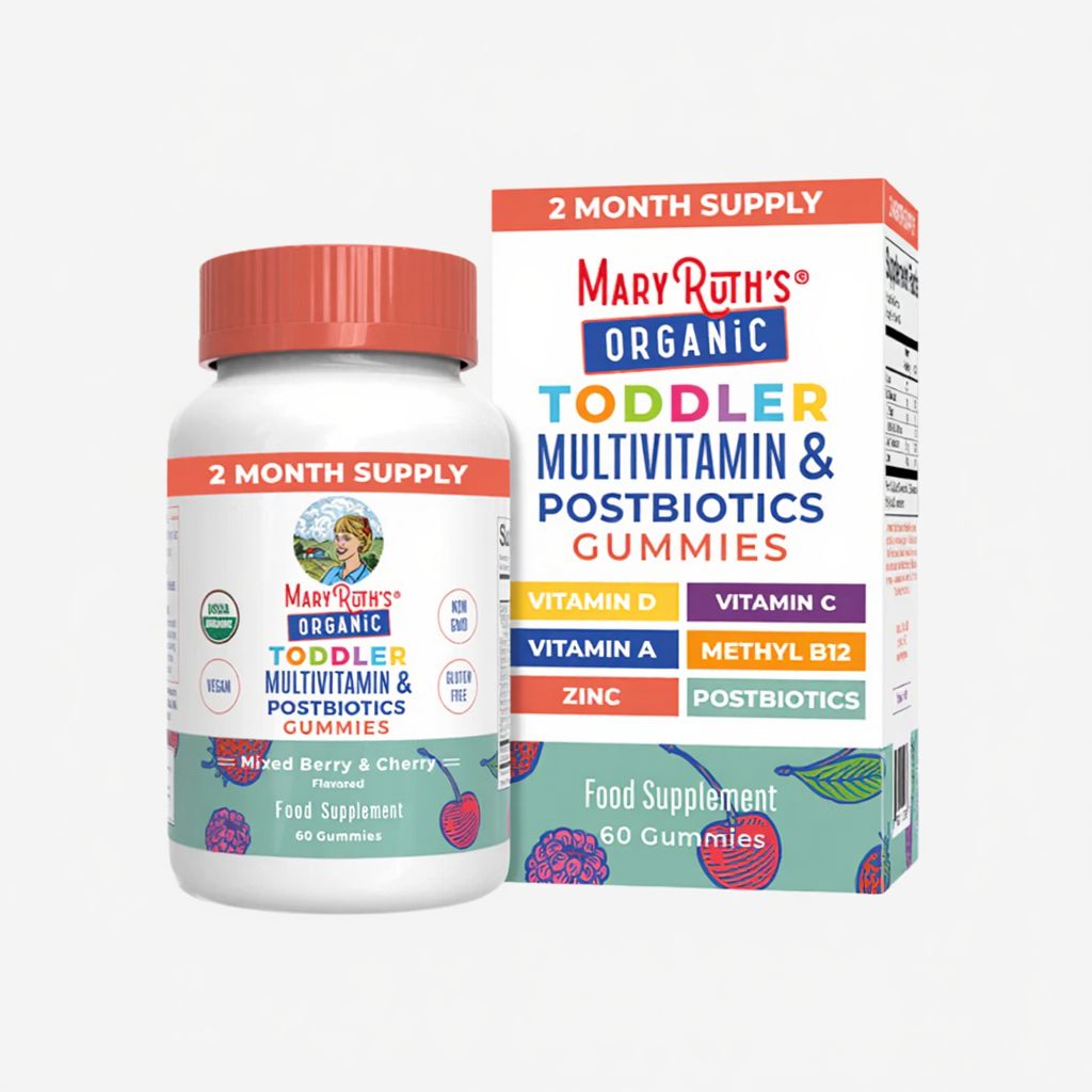 Toddler Multivitamin & Postbiotic Gummies - Mixed Berry & Cherry - Image 1
