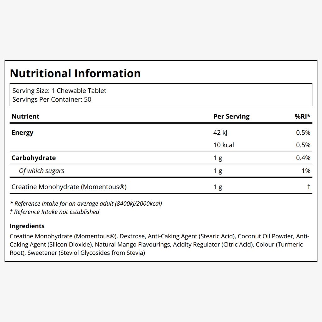 Creatine Chews - Mango - Image 2