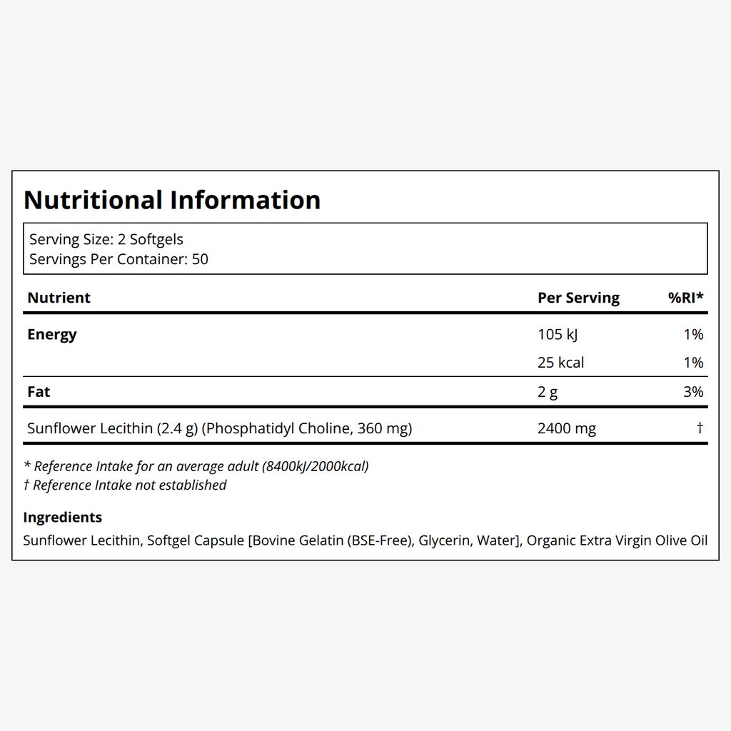 Sunflower Lecithin 1200mg - Image 2