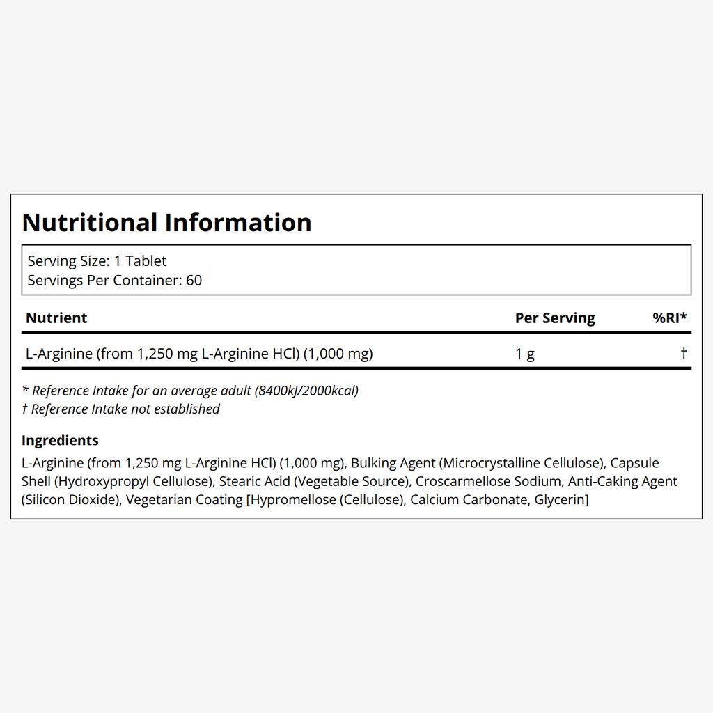 L-Arginine - 1,000 mg - Image 2