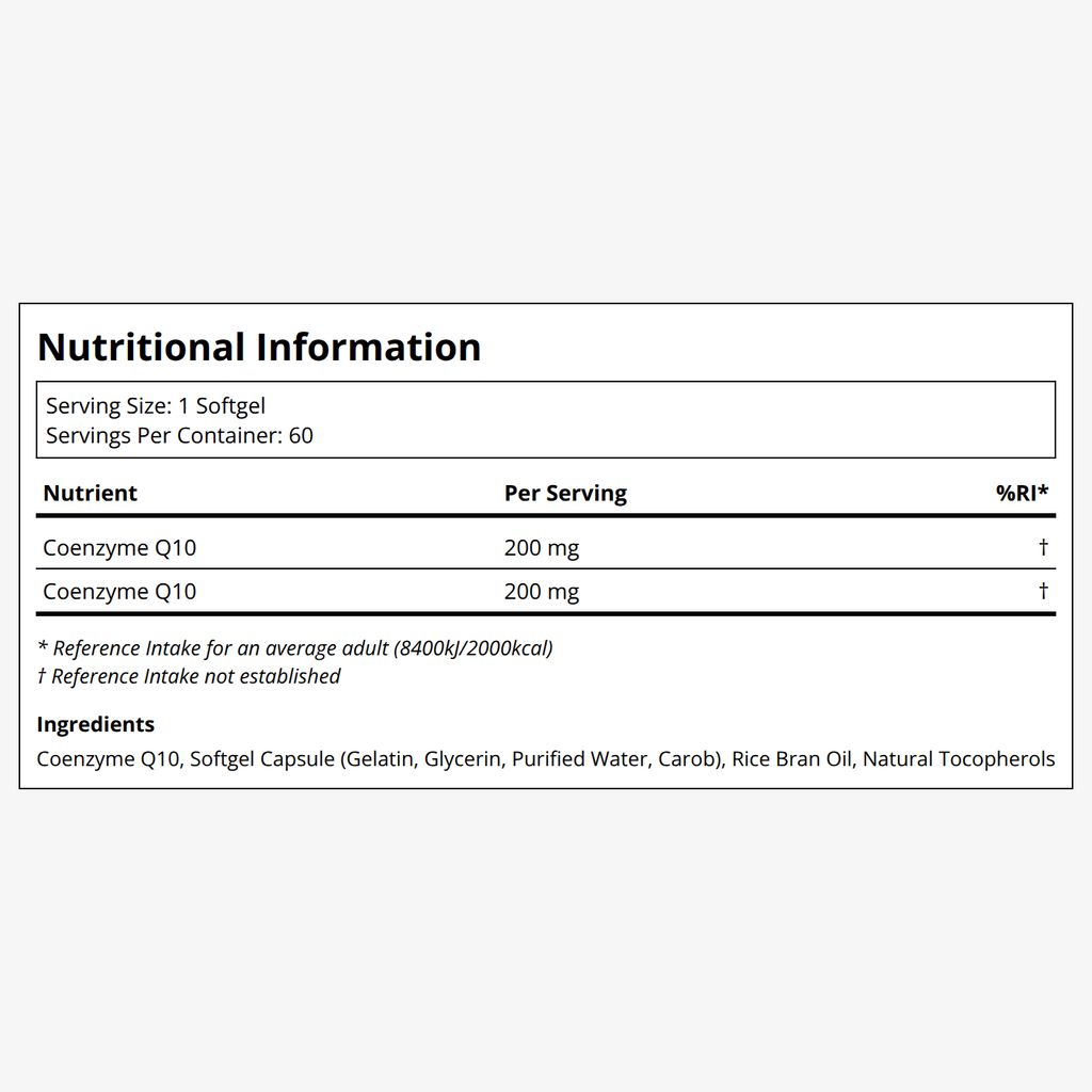 Coenzyme Q10 200mg - Image 2