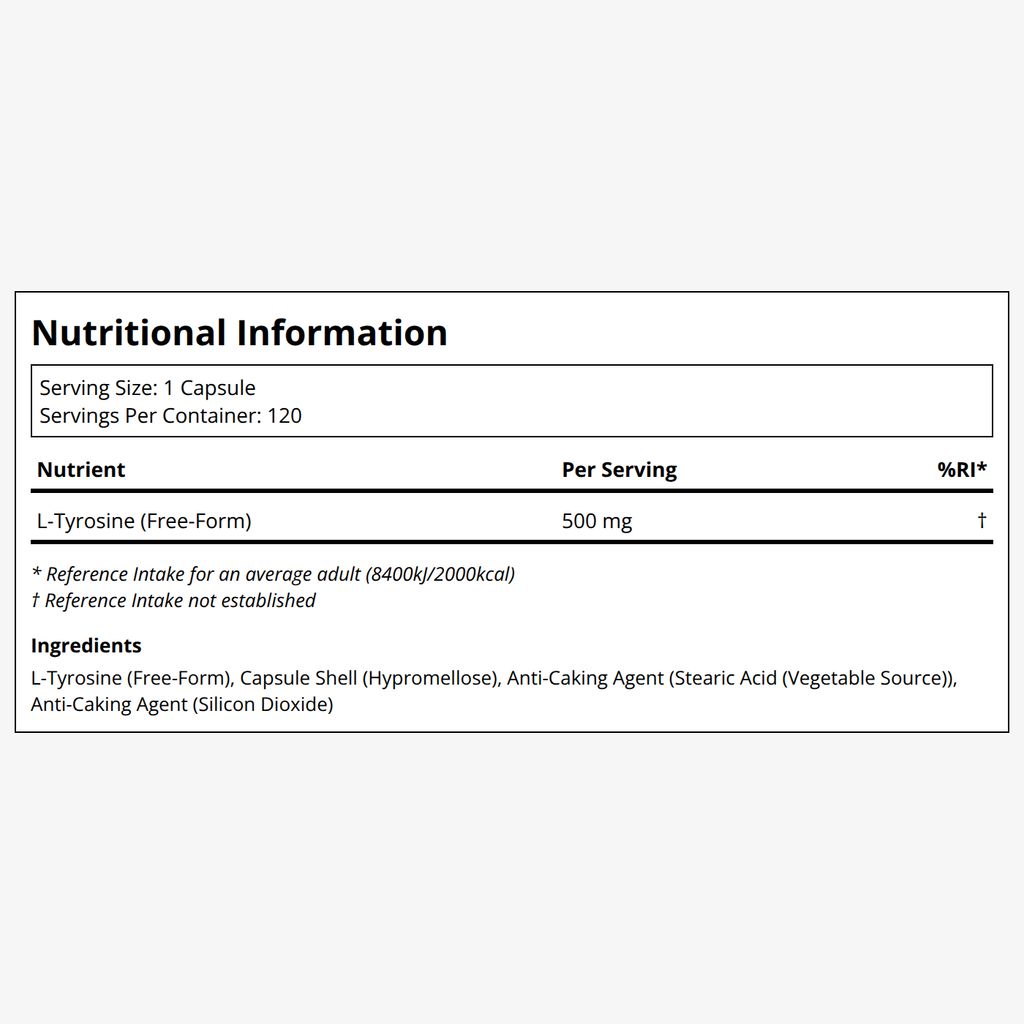 L-Tyrosine 500mg - Image 2