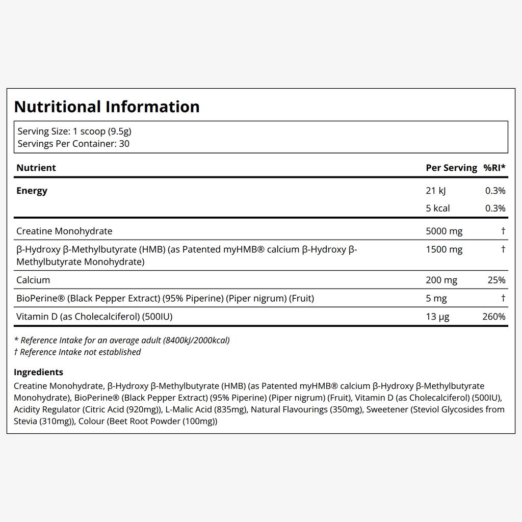 Creatine HMB - Fruit Punch - Image 2