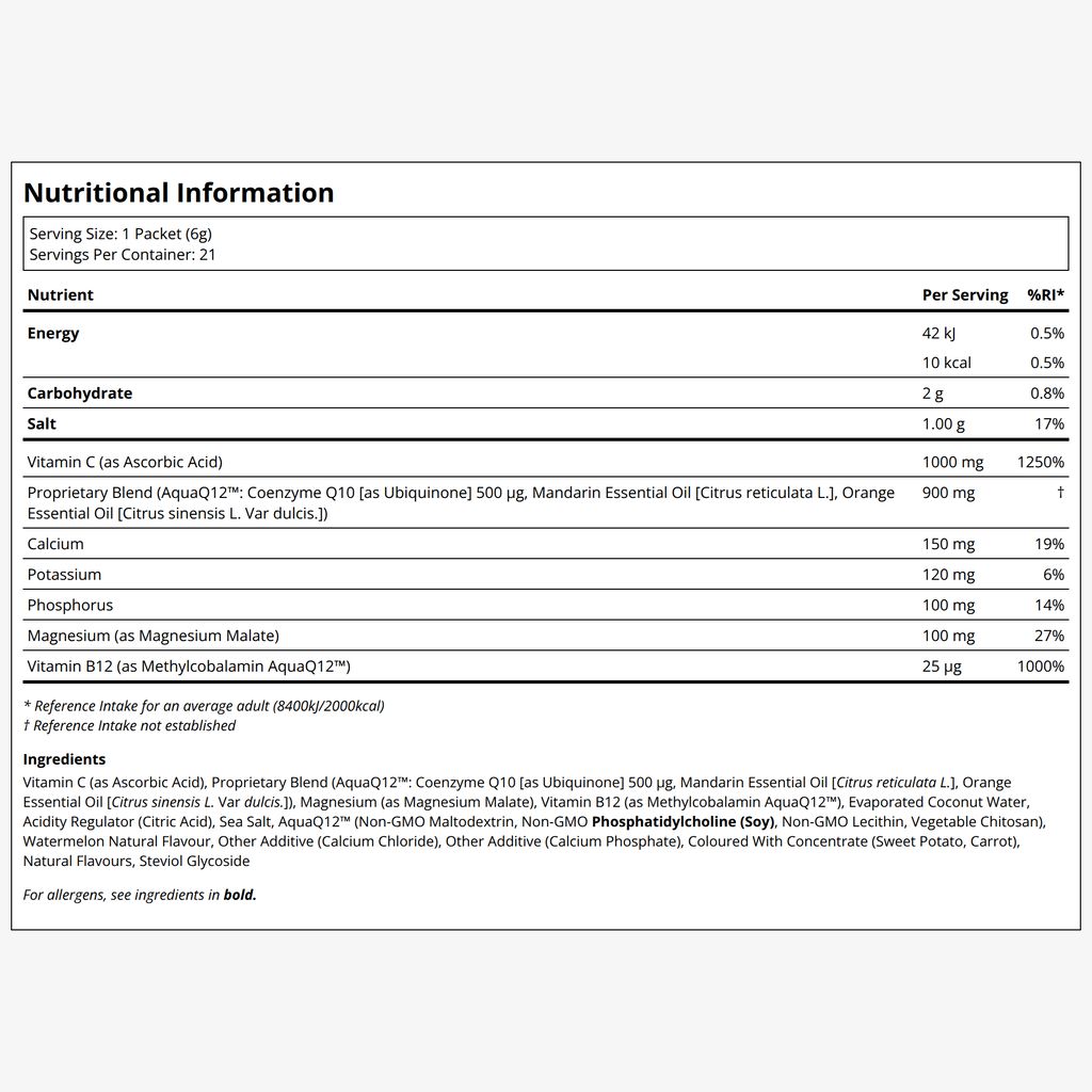 AquaQ12™ Hydration⁺ Formula - Watermelon - Image 2