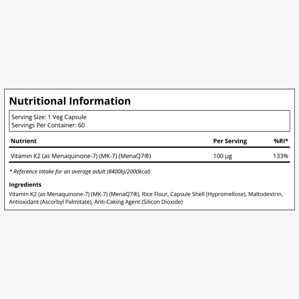 Vitamin K-2 (Mk7) 100 mcg - Image 2
