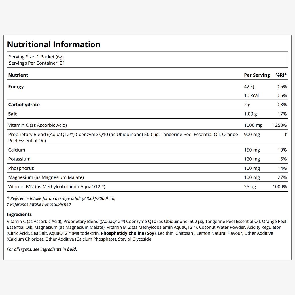 AquaQ12™ Hydration⁺ Formula - Lemon - Image 2