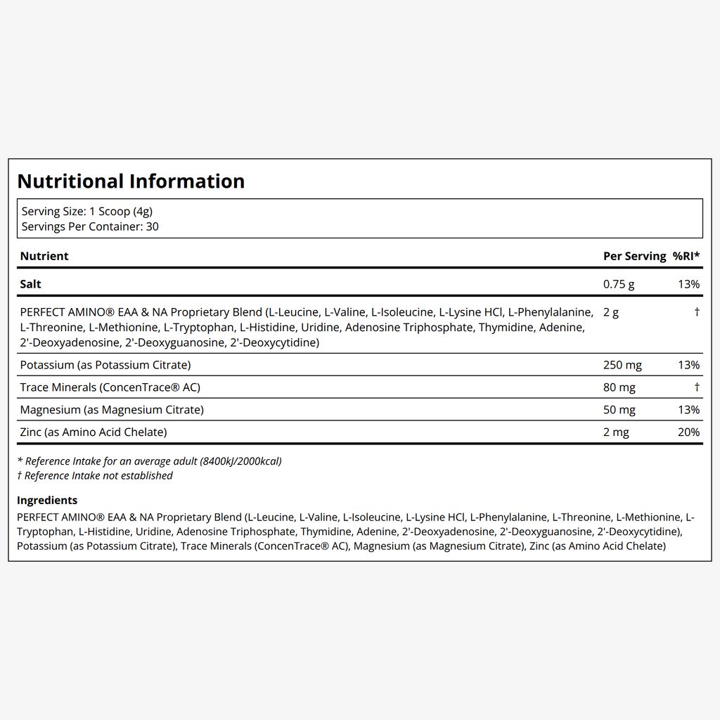 Perfect Amino Electrolytes - Unflavored - Image 2