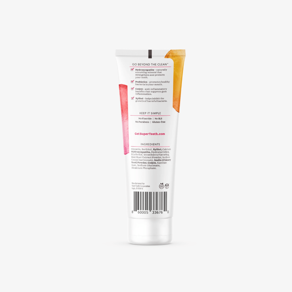 Prebiotic Mineral Toothpaste - Strawberry - Image 2