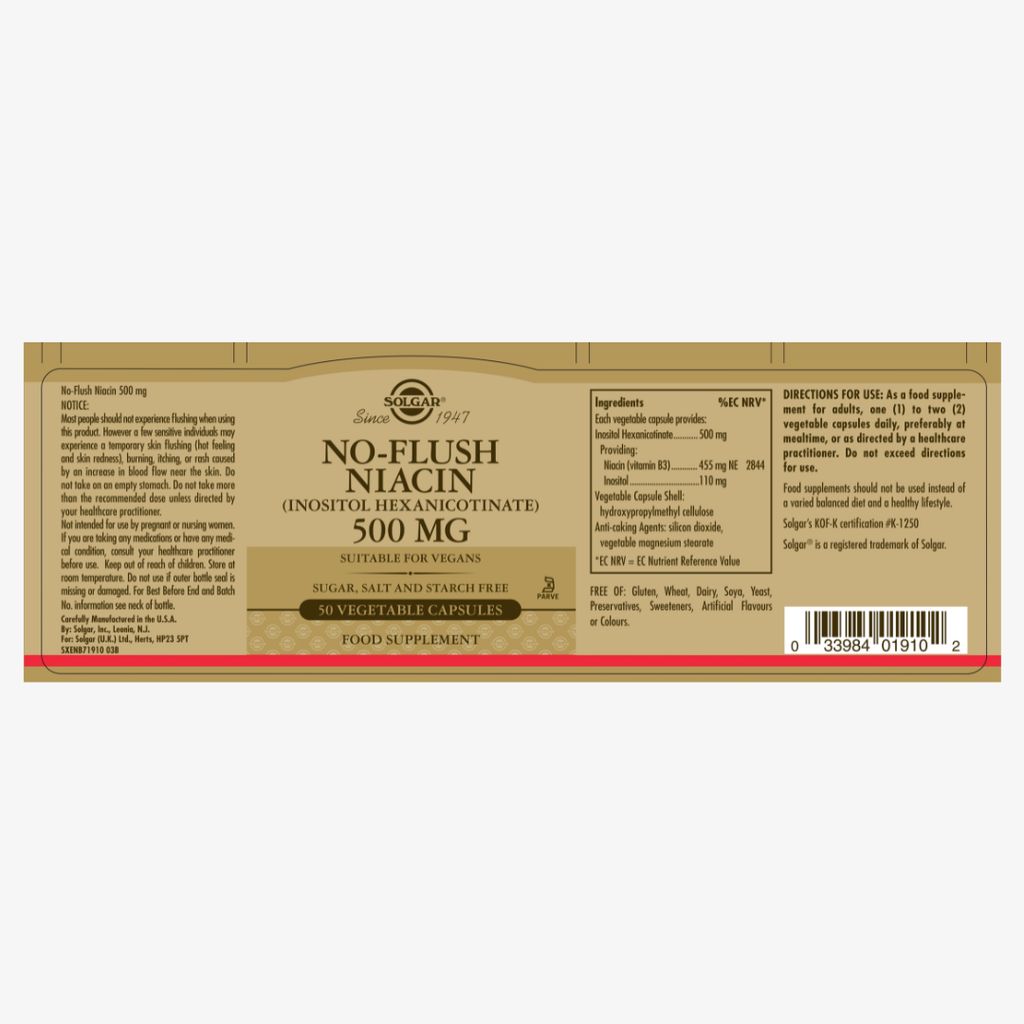 Niacin No-Flush 500mg - Image 2