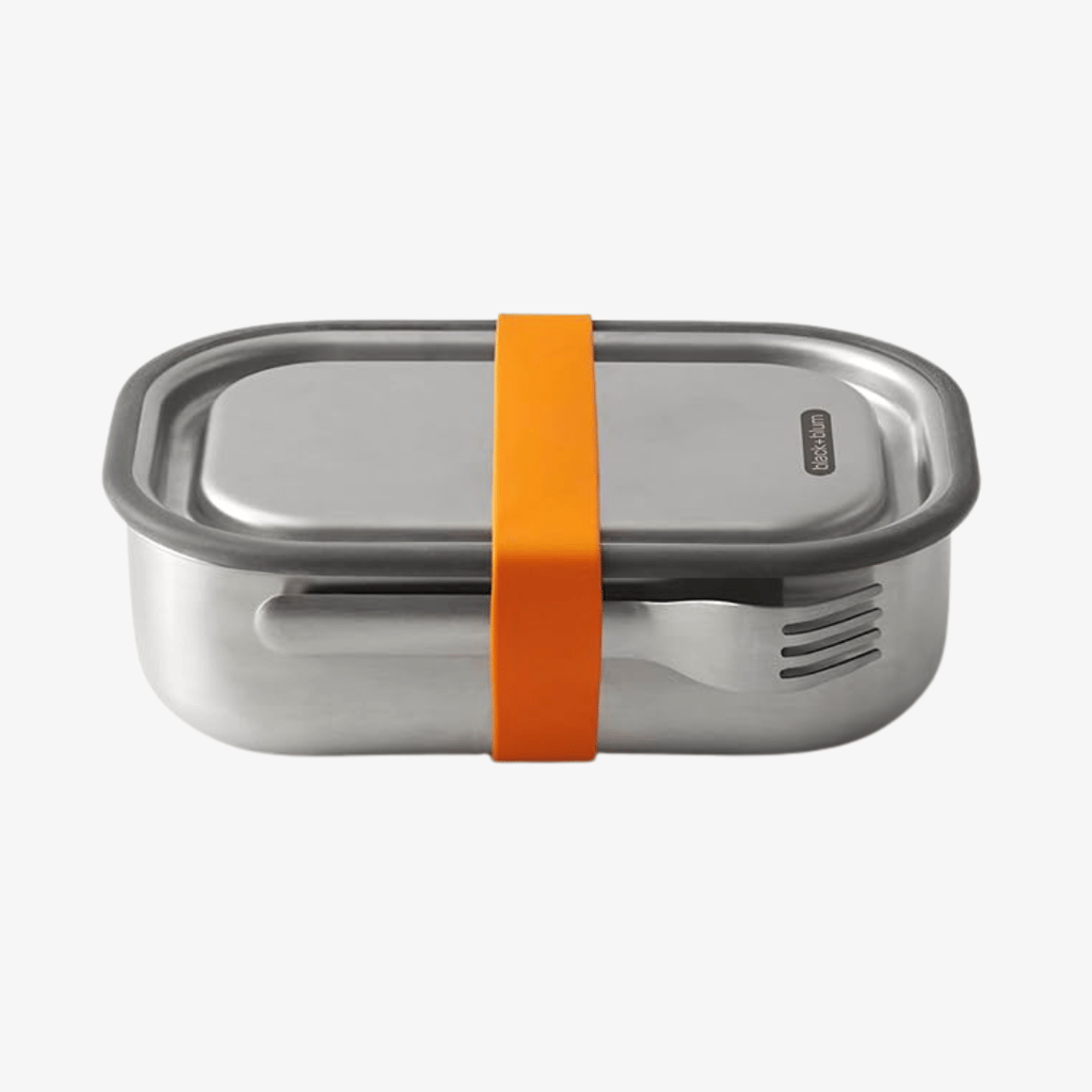 Stainless Steel Lunch Box - Orange - Image 1