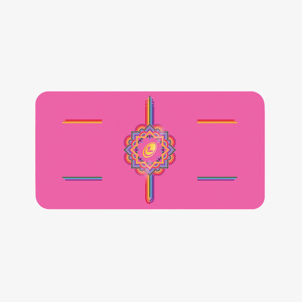 Liforme Rainbow Yoga Pad - Grateful Pink - Image 1
