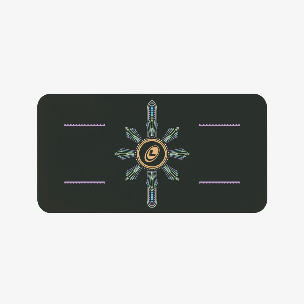 Liforme Cosmic Moon Yoga Pad - Black - Image 1