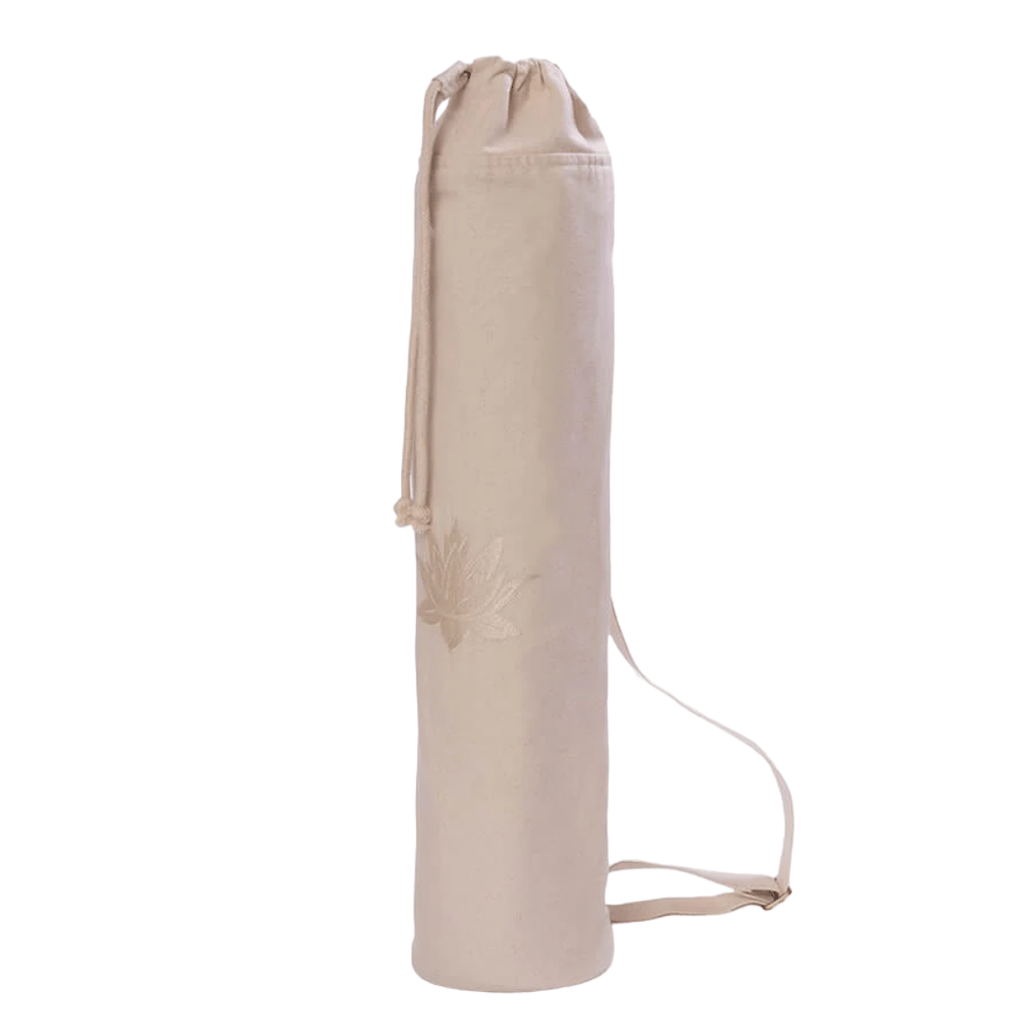 GOTS Organic Cotton Lotus Yoga Bag - Ecru - Image 1