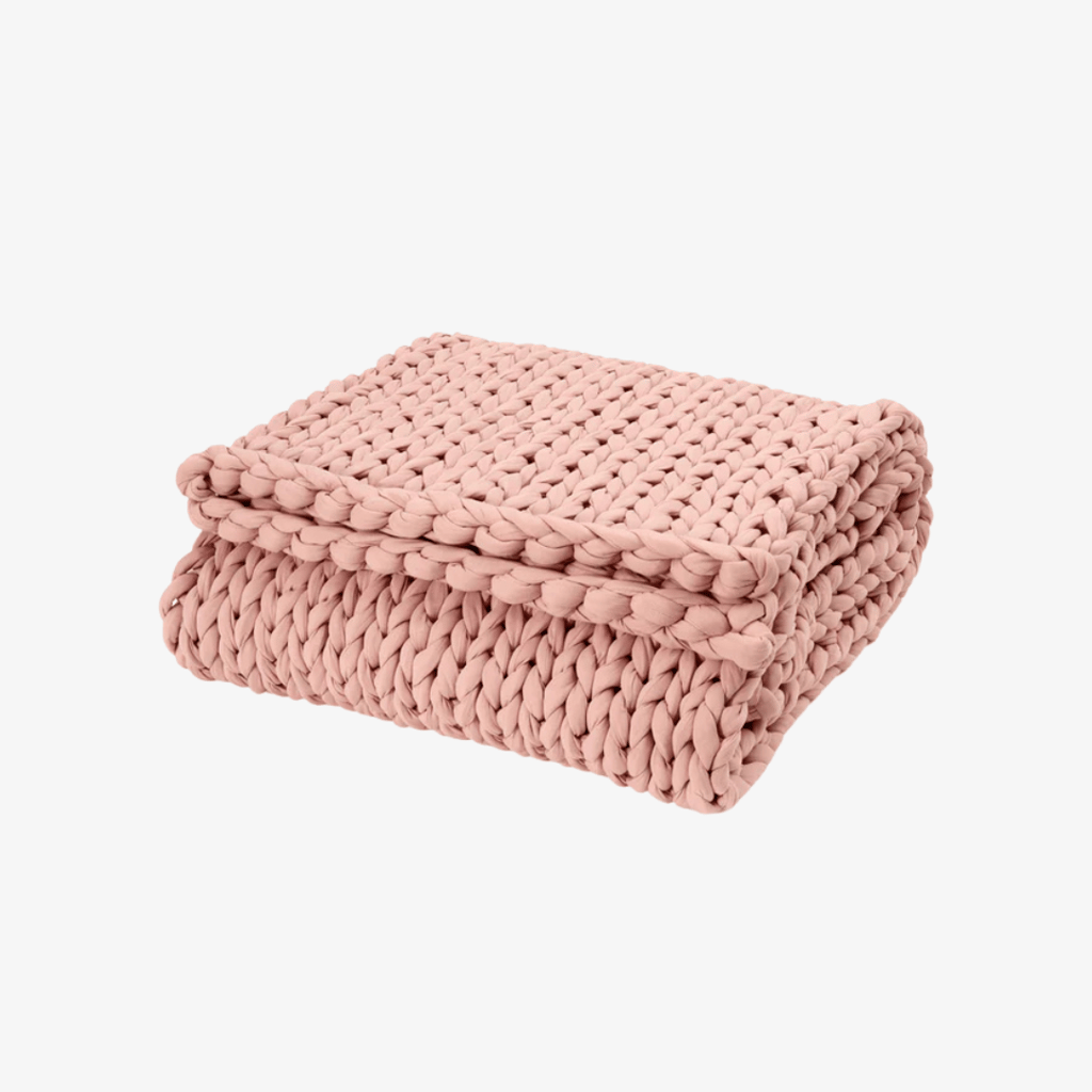 Cotton Weighted Blanket - Evening Rose - Image 1