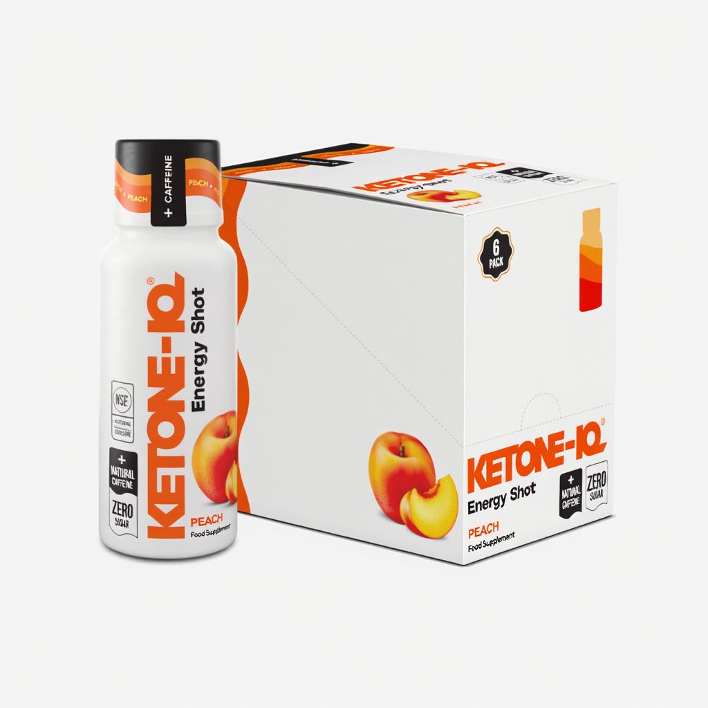 Ketone-IQ + Caffeine Shot - Peach - Image 3