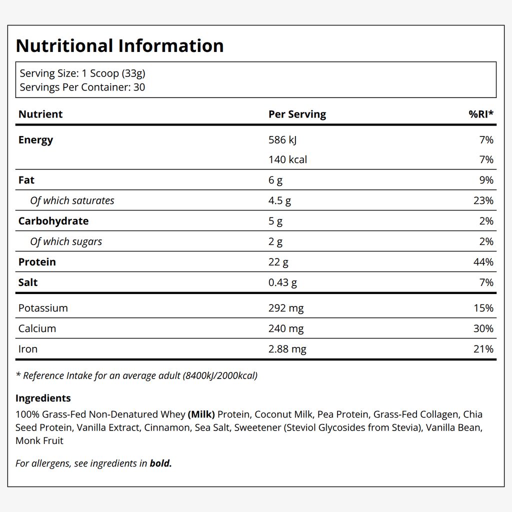 Protein Powder - Vanilla Bean - Image 2
