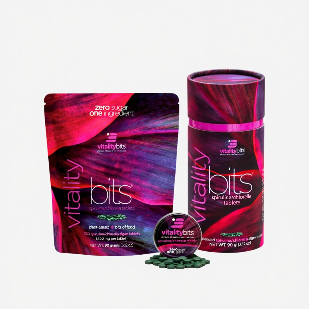 VITALITYbits Spirulina/Chlorella - Canister - Image 1