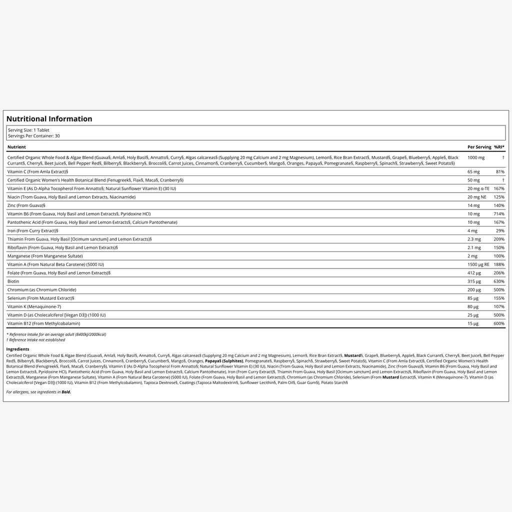 Source of Life Garden Women’s Once Daily Multivitamin - Image 2
