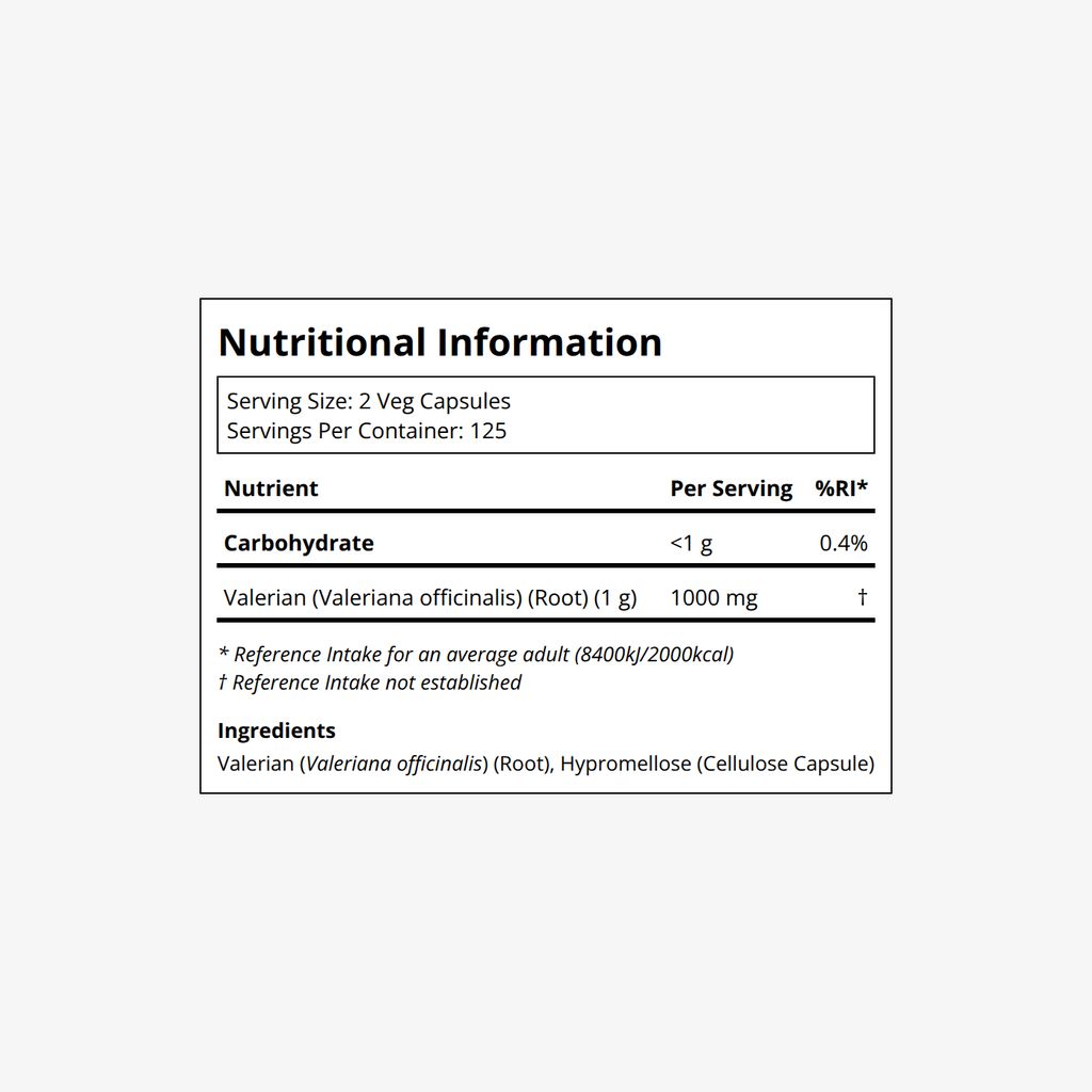 Valerian Root 500mg - Image 2