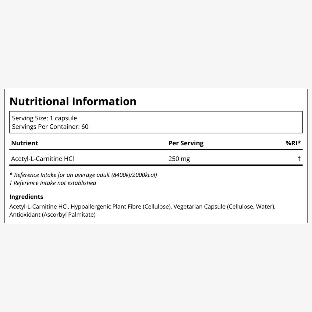 Acetyl-L-Carnitine 500 mg - Image 2