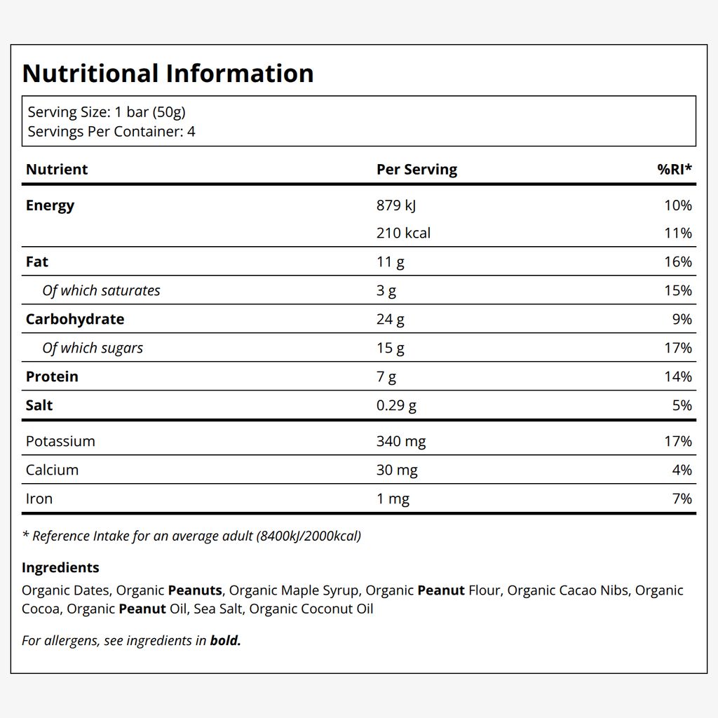 The Only Bar - Plant Based Snack Bar - Chocolate Peanut Butter - Image 2