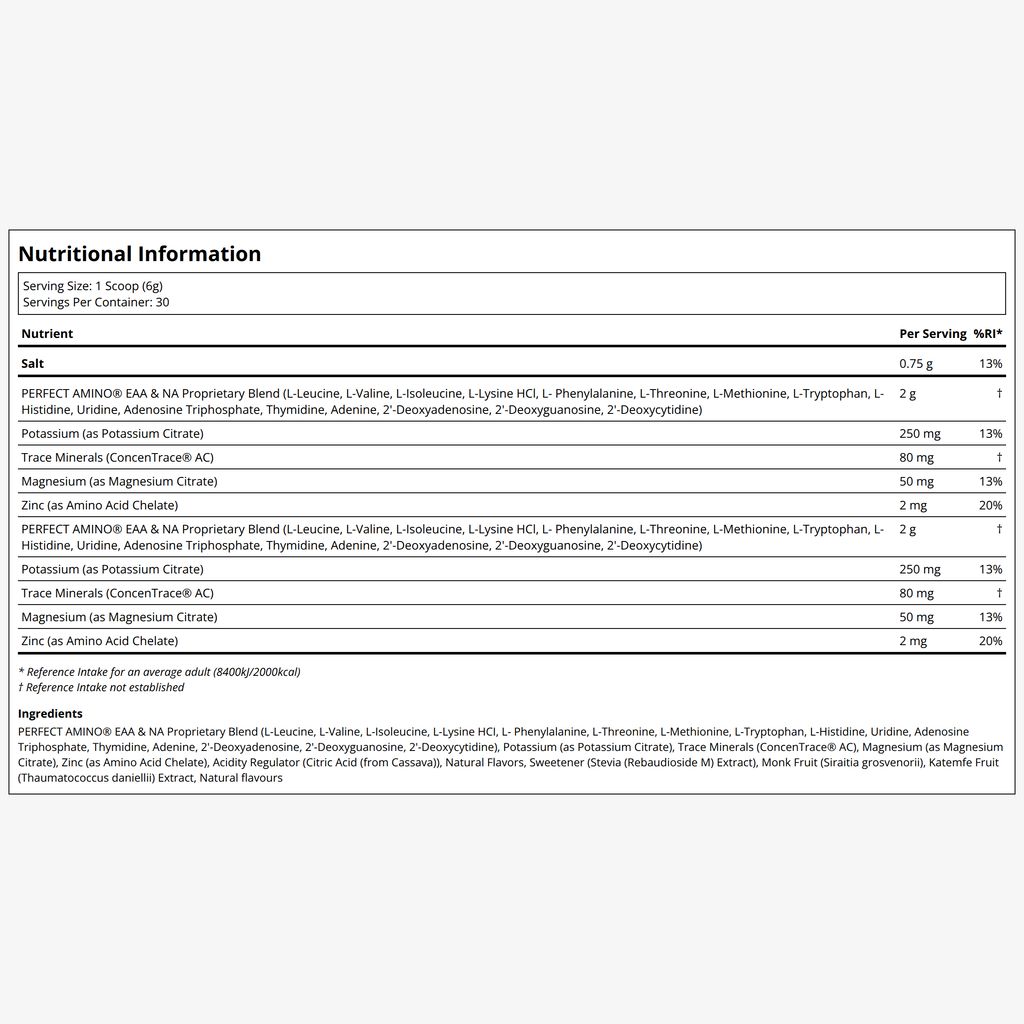 Perfect Amino Electrolytes - Lemon Lime - Image 2