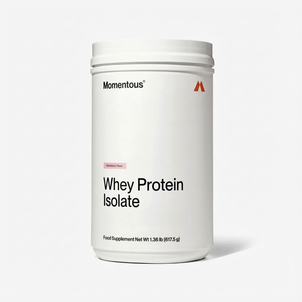 Molkenproteinisolat im Glas – Erdbeere - Image 1