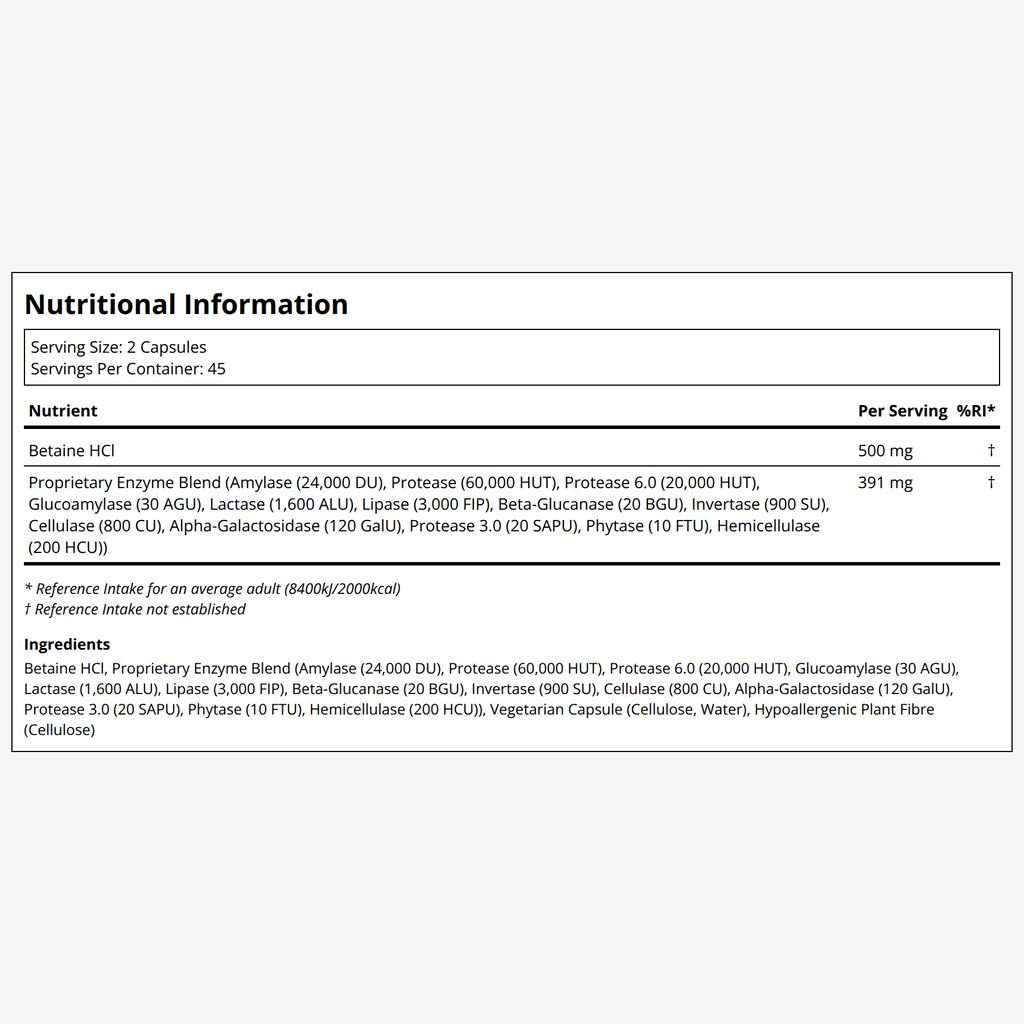 Digestive Enzymes Ultra with Betaine HCl - Image 2