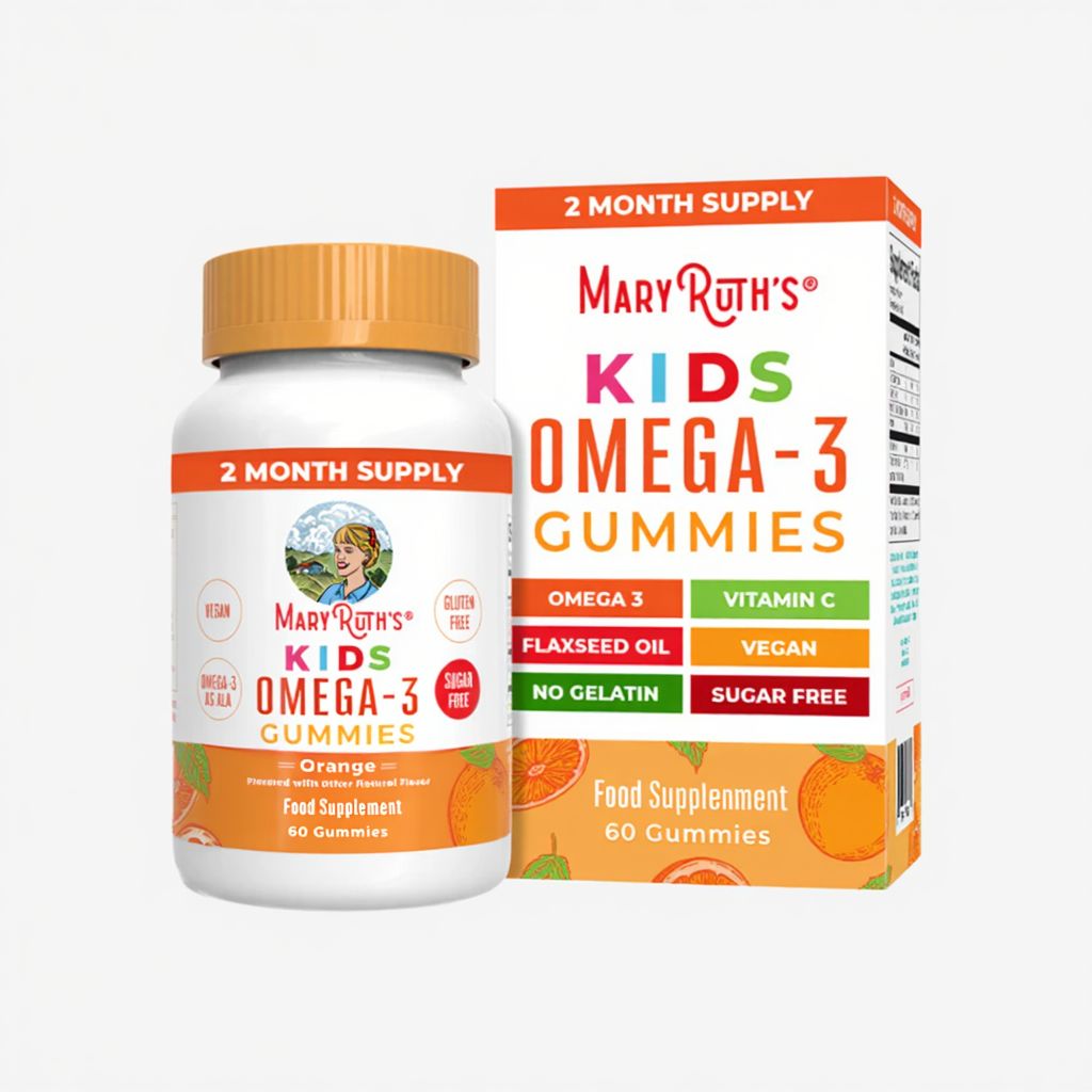 Kids Vegan Omega-3 Gummies - Orange - Image 1