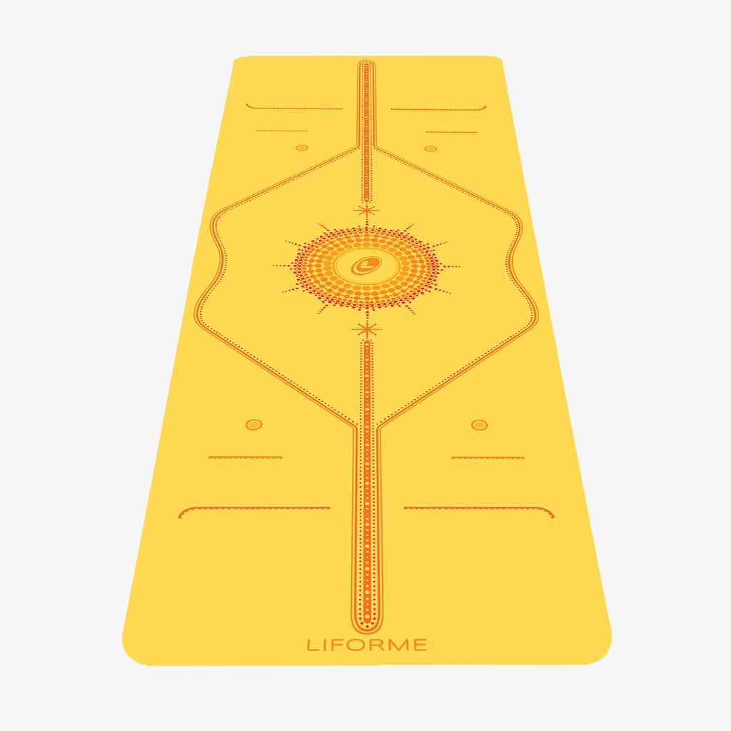 Liforme Radiant Sun Yoga Mat - Yellow - Image 1