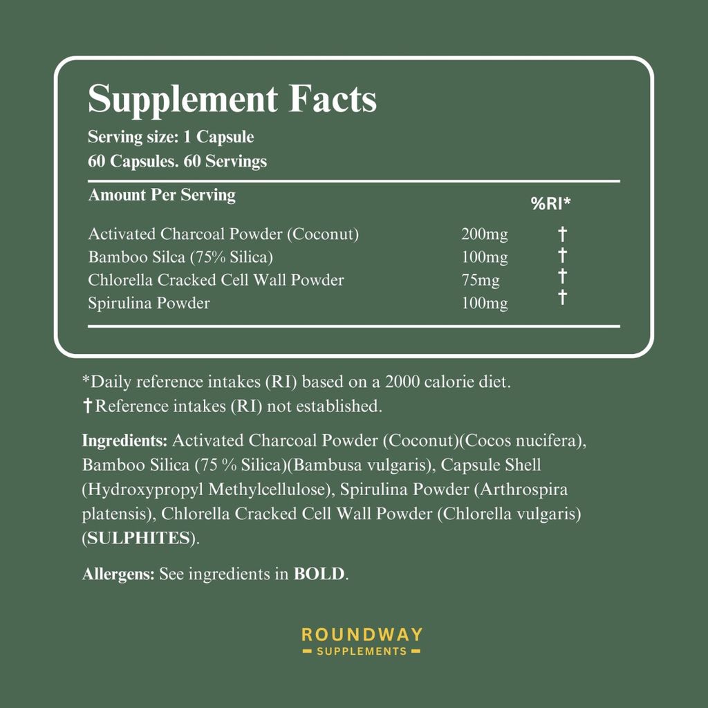 Activated Charcoal, Chlorella, Spirulina Binder - Image 2