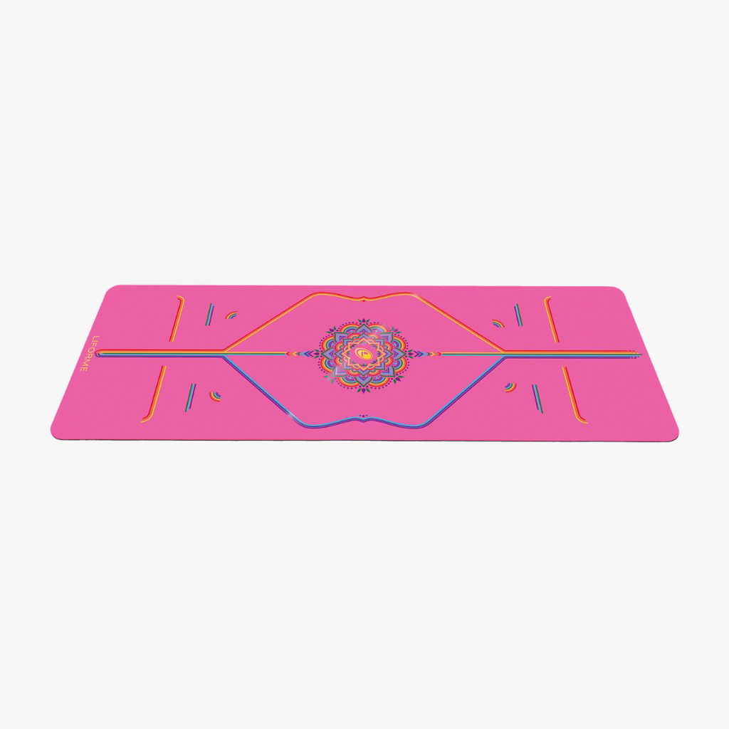 Liforme Rainbow Yoga Mat - Grateful Pink - Image 2