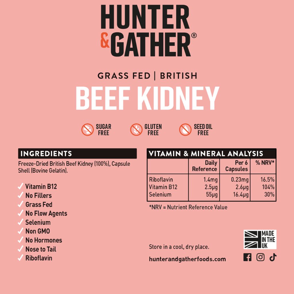 Grass Fed British Beef Kidney Capsules - Image 2