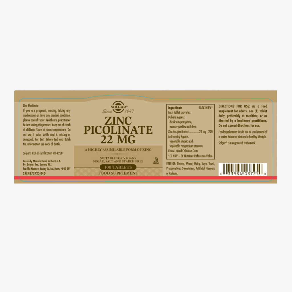 Zinc Picolinate 22mg - Image 2