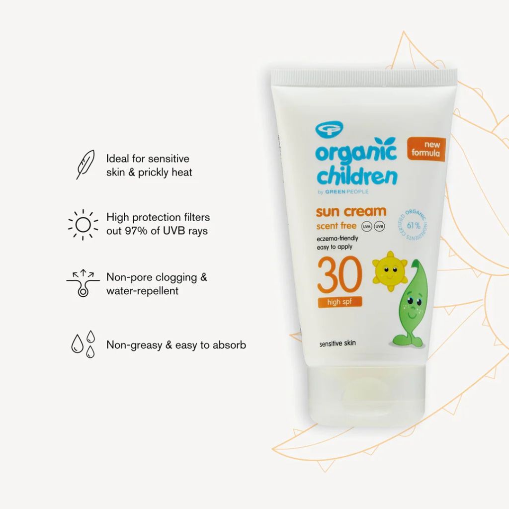 Organic Children Scent Free Sun Cream SPF30 - Image 2
