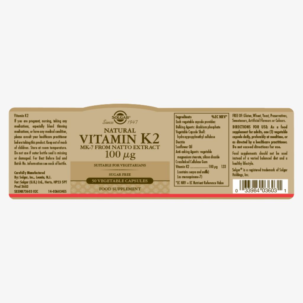 Vitamin K2 100mcg - Image 2