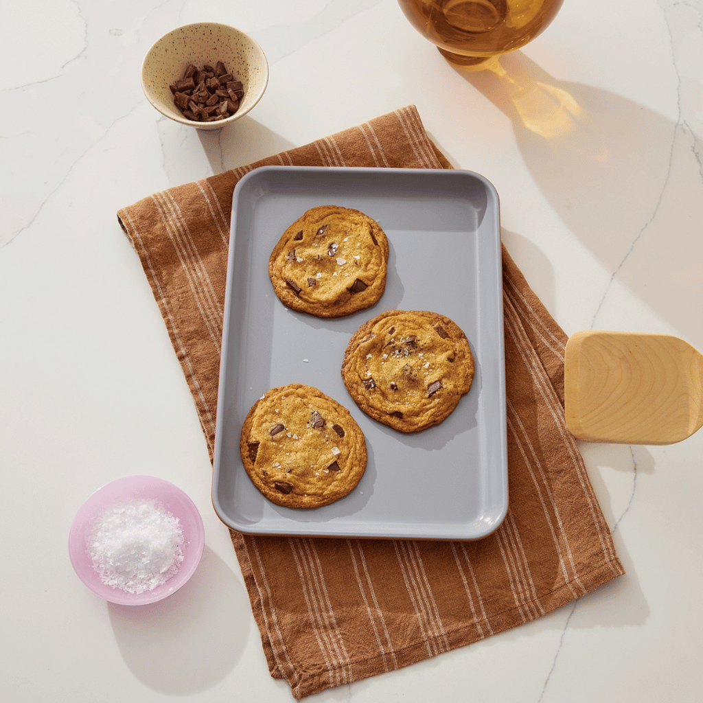 Non-Stick Ceramic Baking Sheet Gray - Image 2