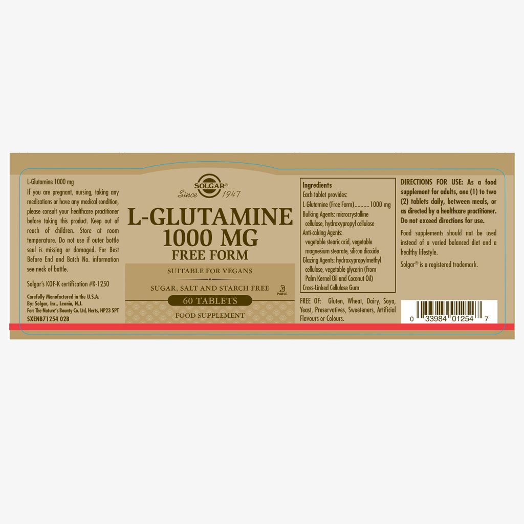 L-Glutamine 1000mg - Image 2