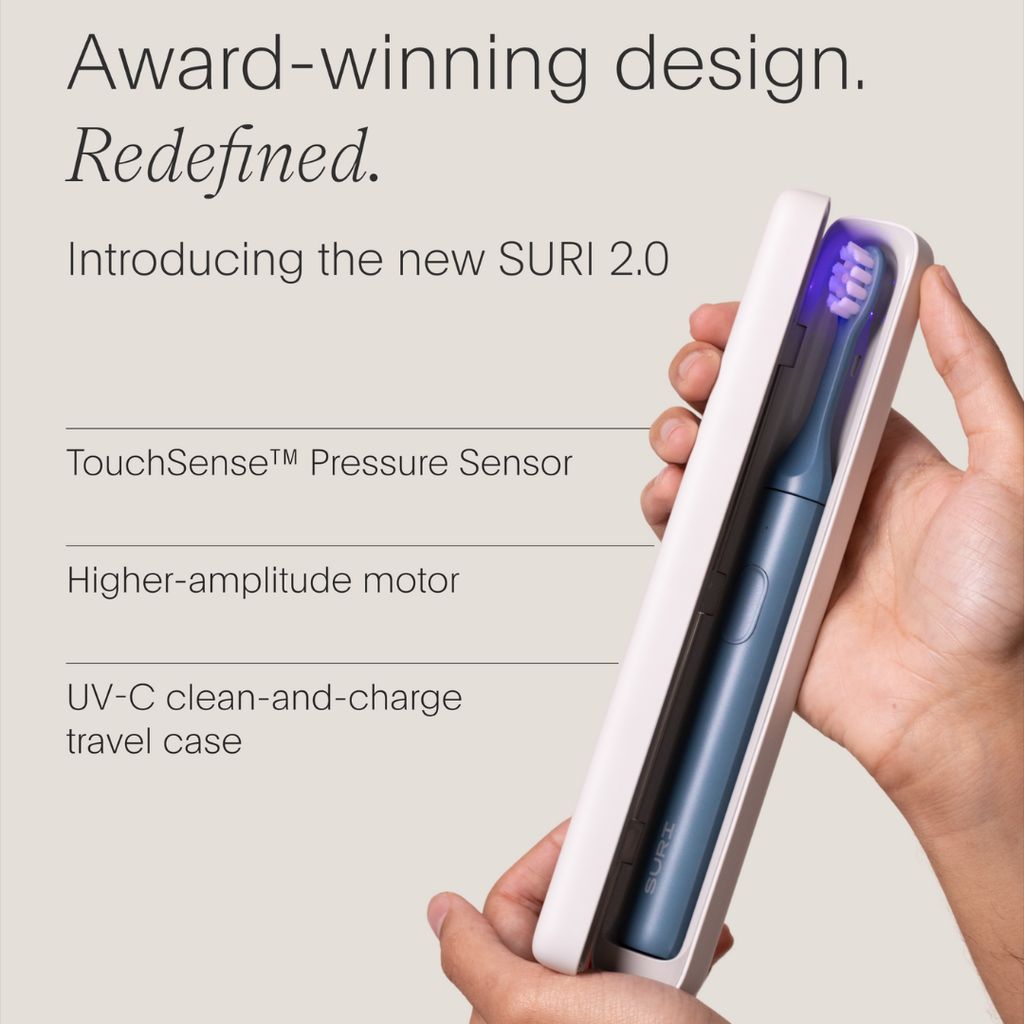 SURI 2.0 Sonic Electric Toothbrush with UV Cleaning Travel Case - Morning Waves - Image 2