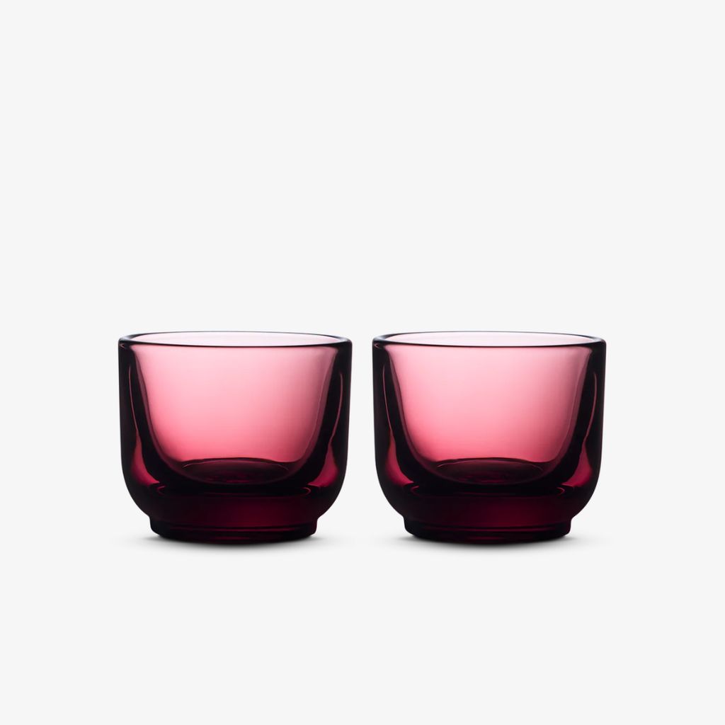 Pirch Espresso Glasses - Garnet - Image 1