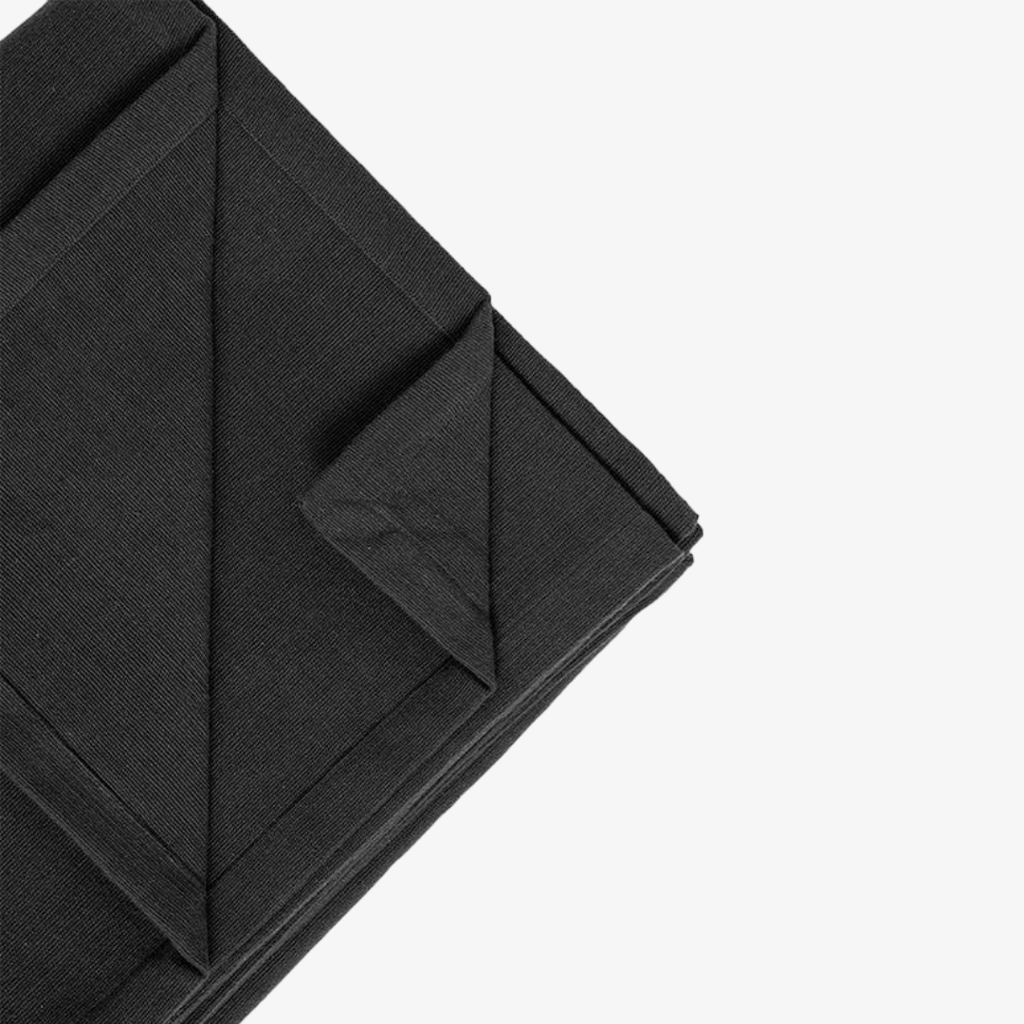 Organic Cotton Yoga Blanket - Black - Image 2