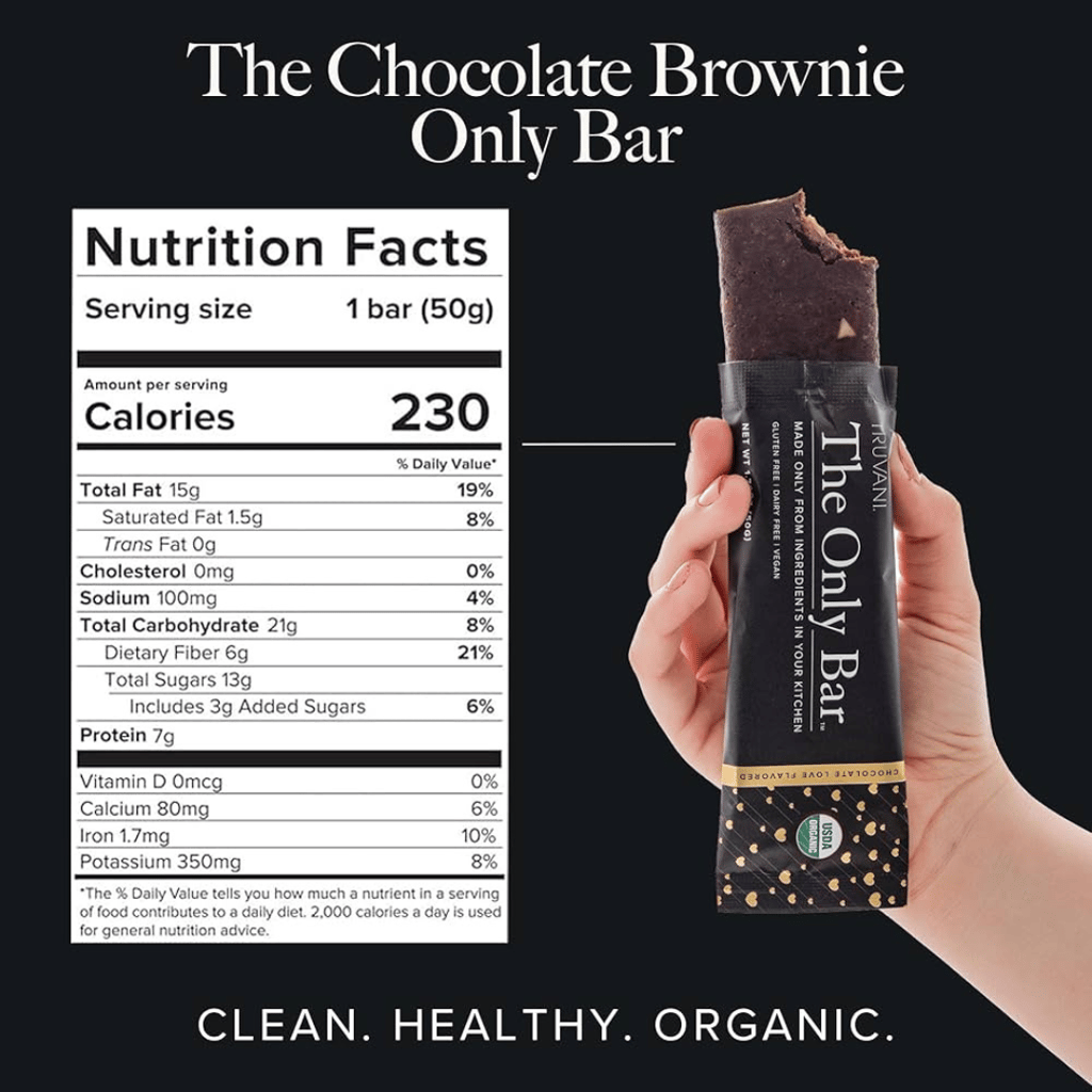 The Only Bar - Plant Based Snack Bar - Chocolate Brownie - Image 3