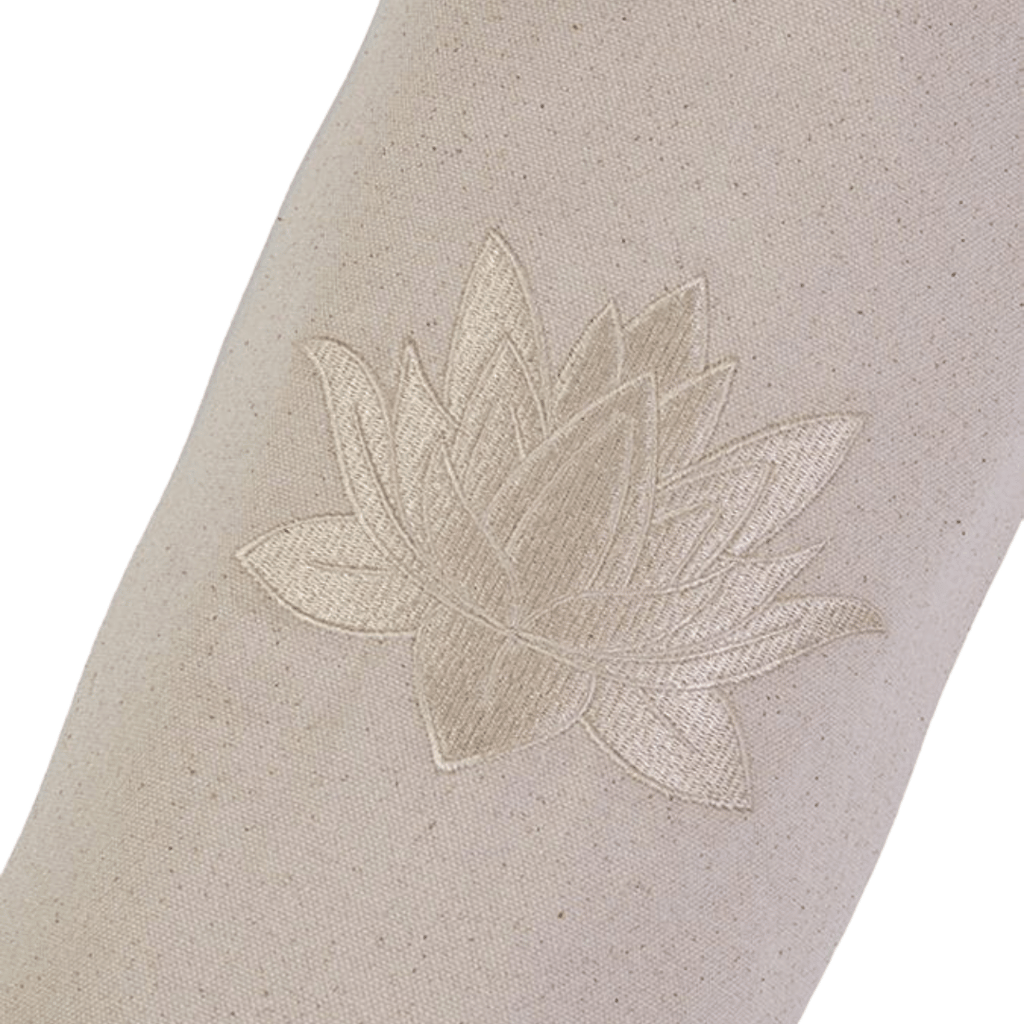 GOTS Organic Cotton Lotus Yoga Bag - Ecru - Image 2