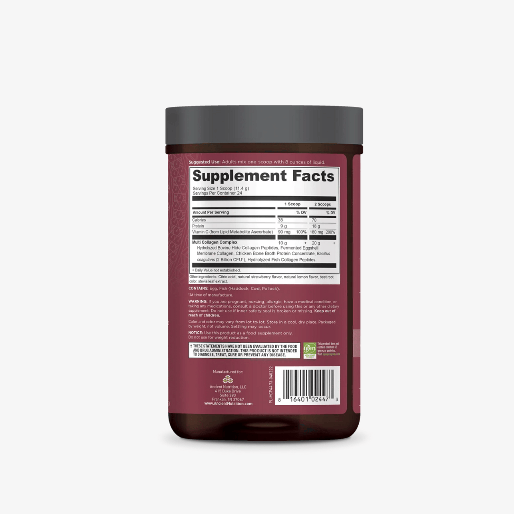 Multi Collagen Protein Powder - Strawberry Lemonade - Image 3